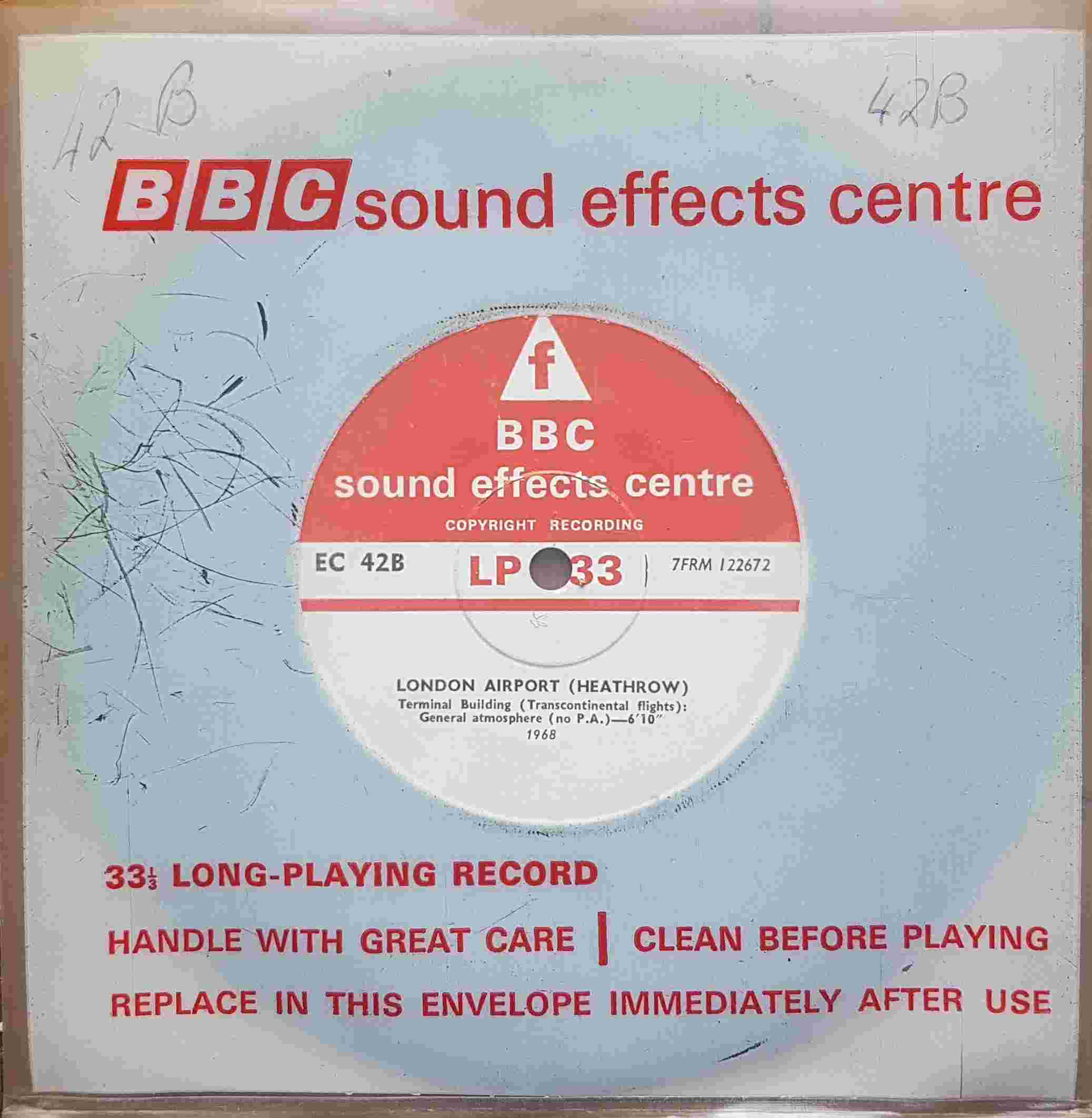 Picture of EC 42B London airport (Heathrow) 1968 by artist Not registered from the BBC records and Tapes library